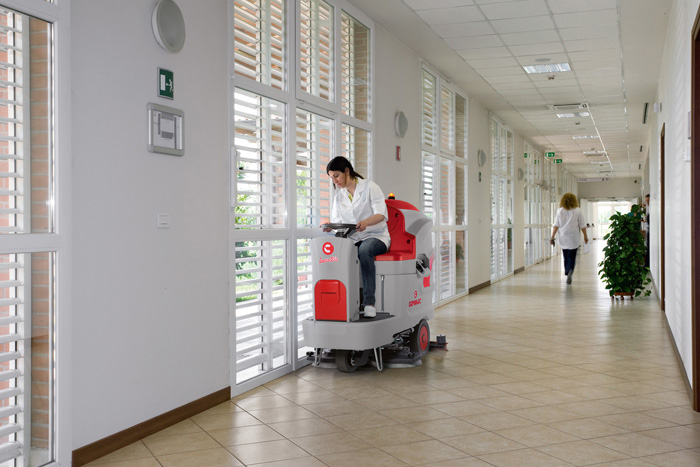 鋼廠用電動駕駛式洗地機(jī)100B